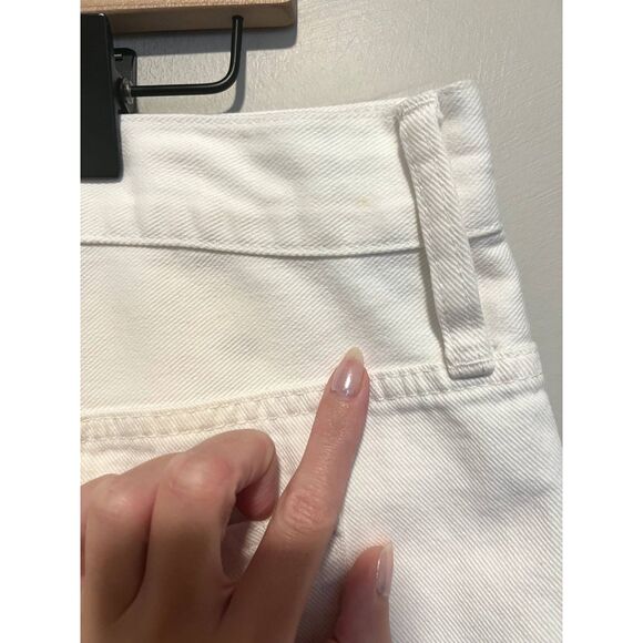 NWT Madewell Relaxed Denim Shorts in Tile White Women's Size 32 - Picture 12 of 14